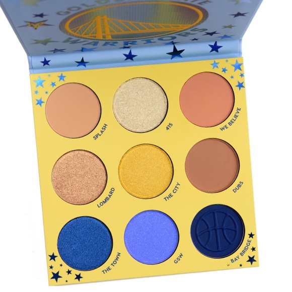 Colourpop Other - Price FIRM New Golden State Warrior Eye Shadow Palette